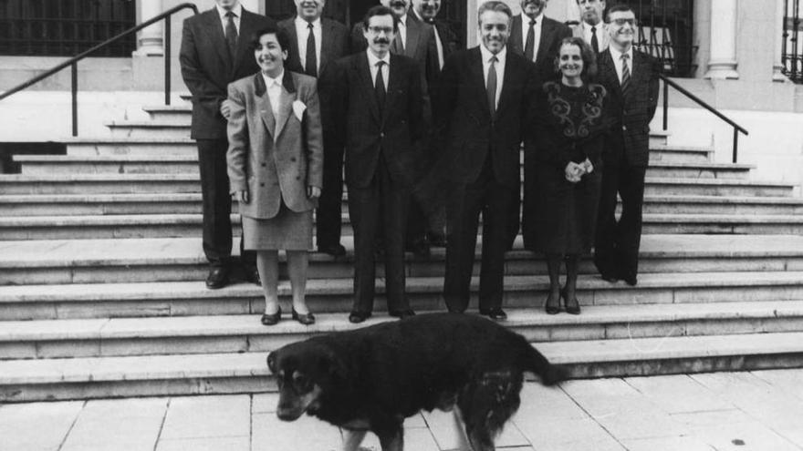 &quot;Rufo&quot;, en una foto del Gobierno de Pedro de Silva en 1990.