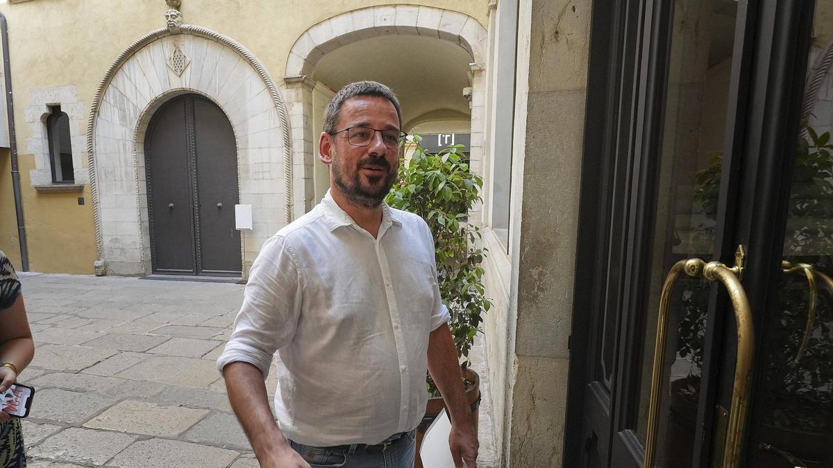 L'alcalde, Lluc Salellas, aquest dimarts a l'Ajuntament.