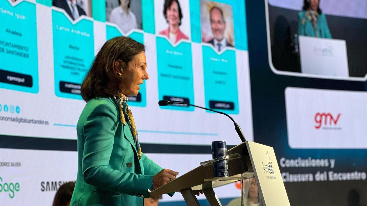 La presidenta de Banco Santander, Ana Botín.