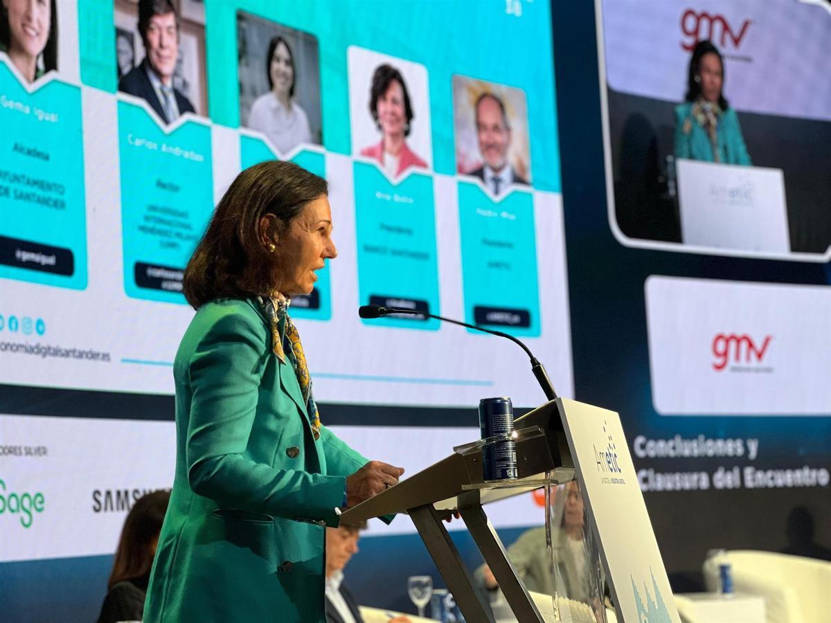 La presidenta de Banco Santander, Ana Botín.