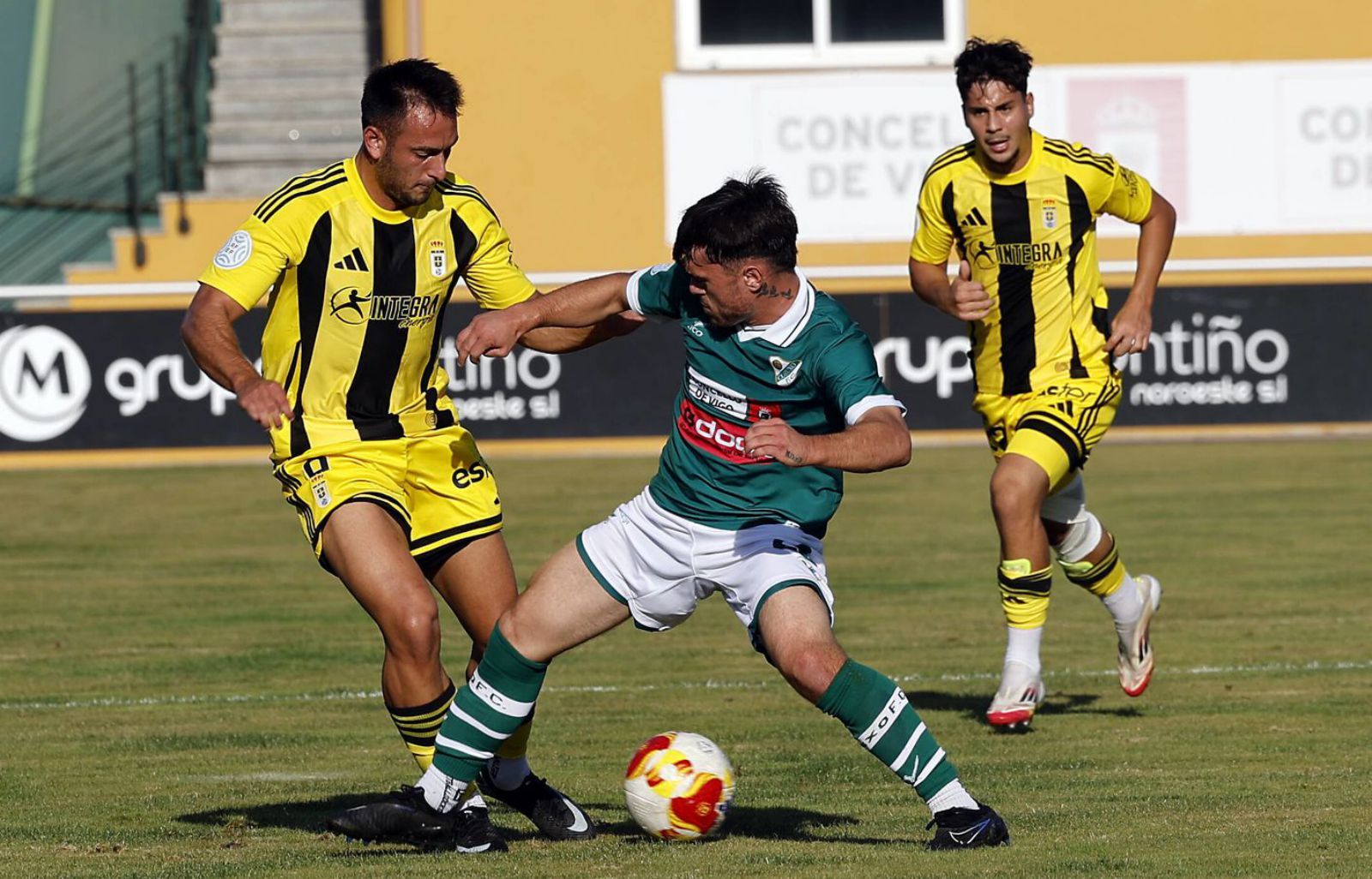 Imagen de un partido de esta temporada en O Vao