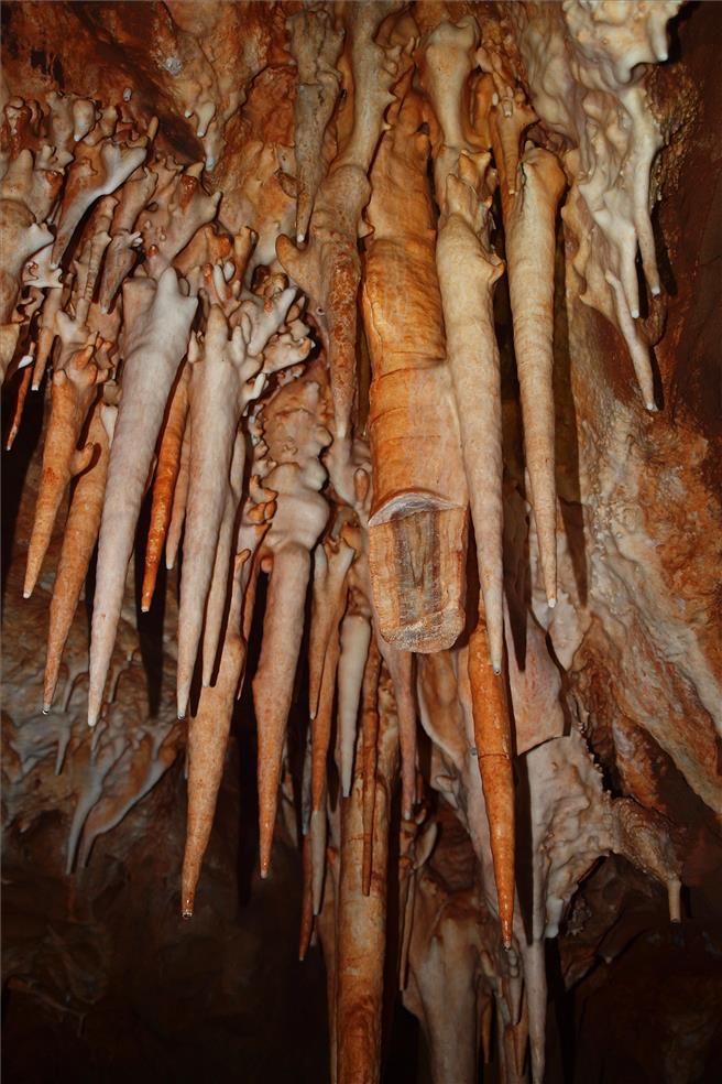 Interior de las cuevas descubiertas en la ronda este de Cáceres