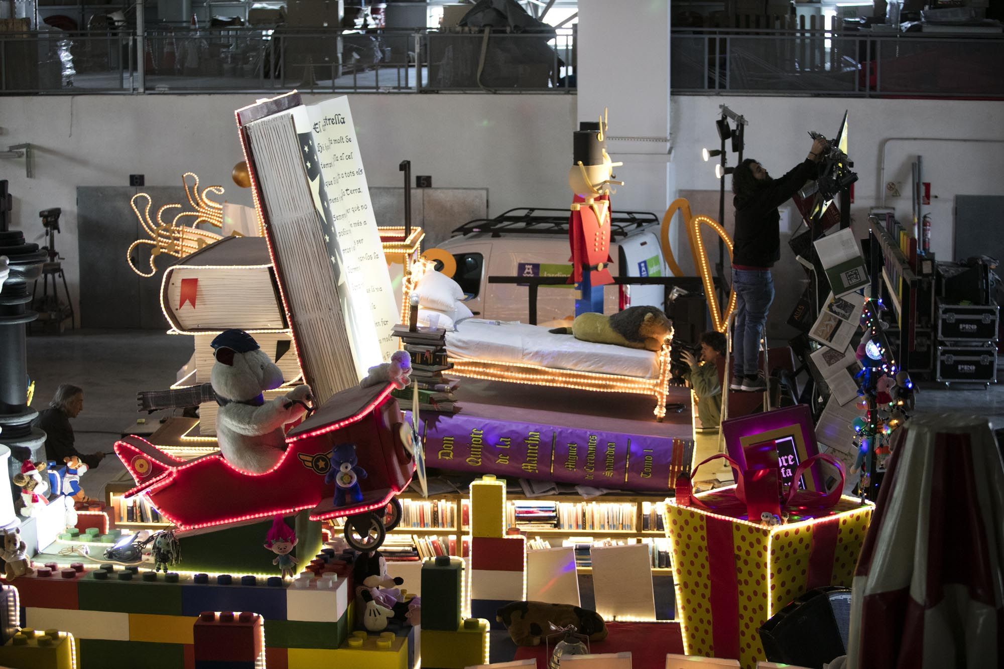 Preparativos de la cabalgata de los Reyes Magos de Ibiza