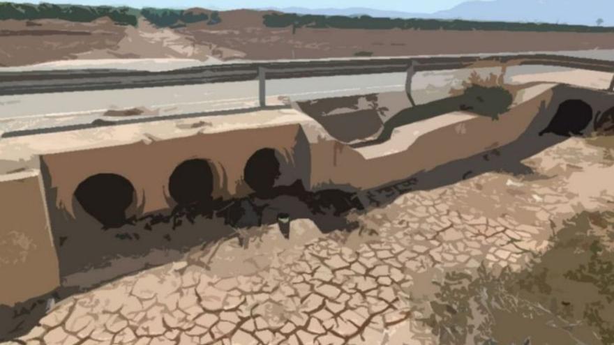 Recreación del drenaje de la carretera RM-F28.