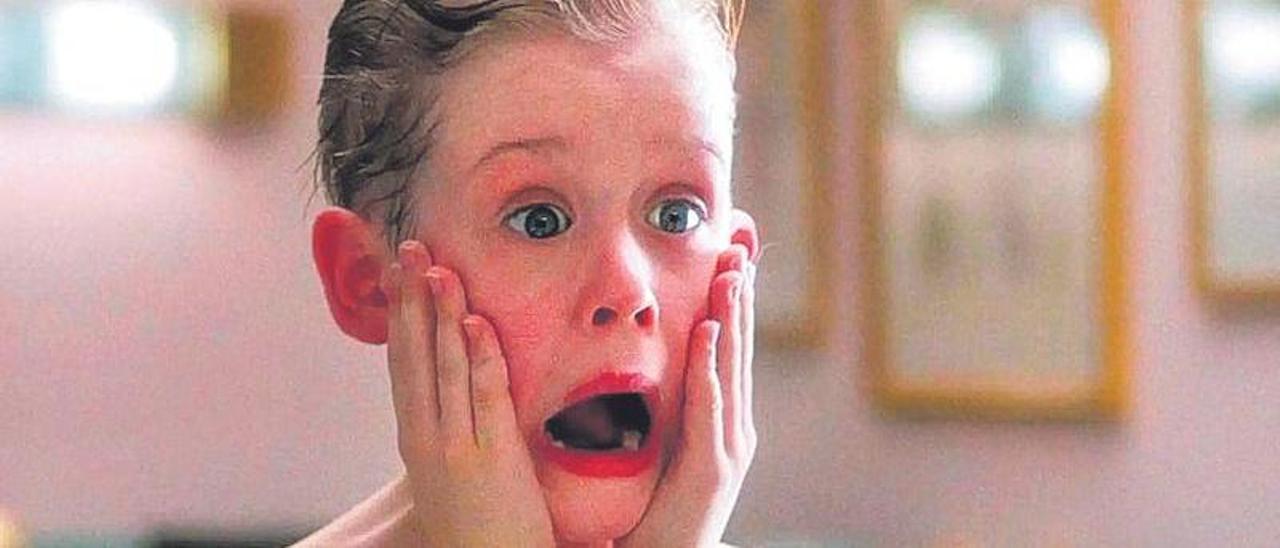 Macaulay Culkin, en una escena de 'Solo en casa'.