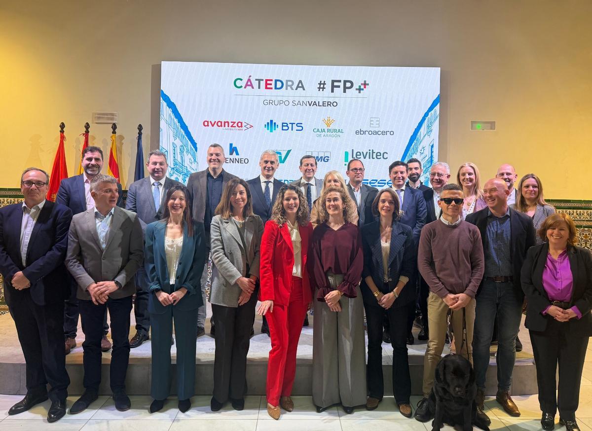 El grupo San Valero reúne a las doce empresas con las que tiene firmada una cátedra profesional de FP.