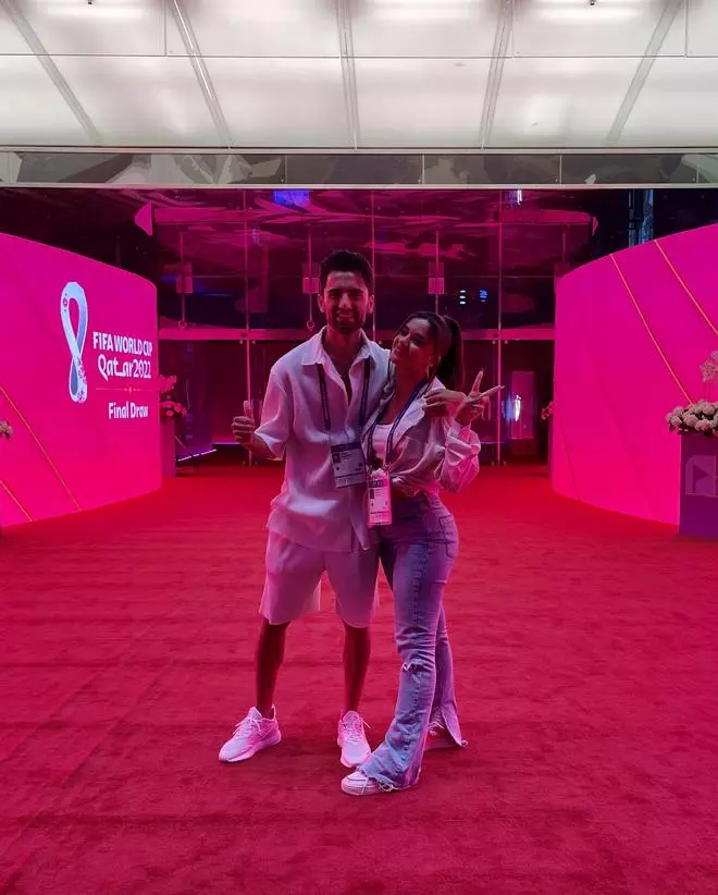Dos mallorquines bailan el Mundial de Qatar