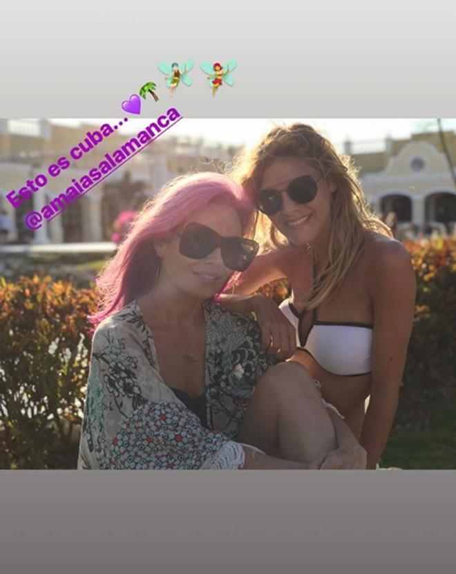 Amaia Salamanca y Beatriz Matallana en Cuba