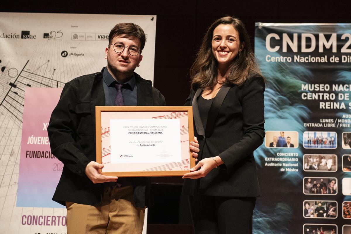 El rianxeiro Antón Alcalde galardonado con el Premio Jóvenes Compositores