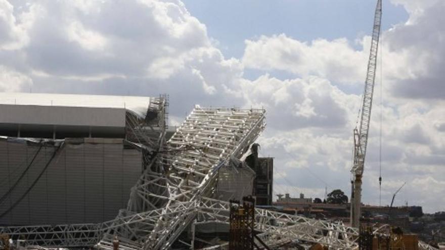 Grave accidente en el estadio de Sao Paulo