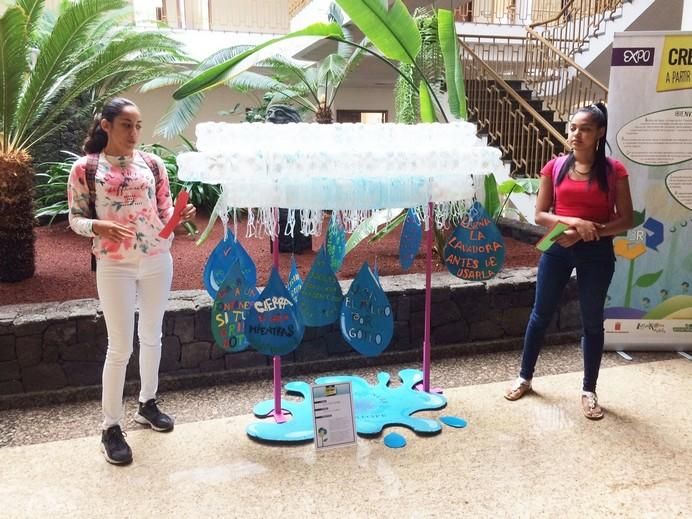 La Eco-Deca-Nube, obra de alumnos de 4º de la ESO del IES Arrecife, obtuvo el tercer premio.