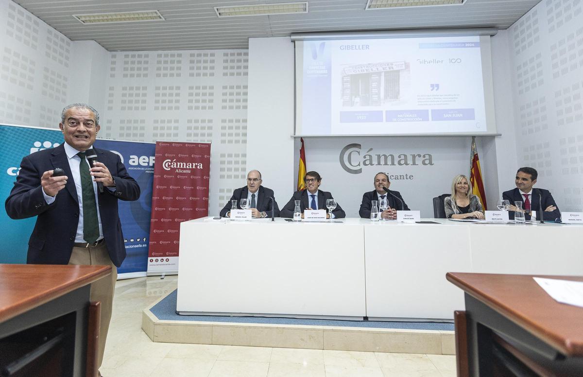 U n momento del encuentro celebrado el pasado viernes en la Cámara de Comercio de Alicante.