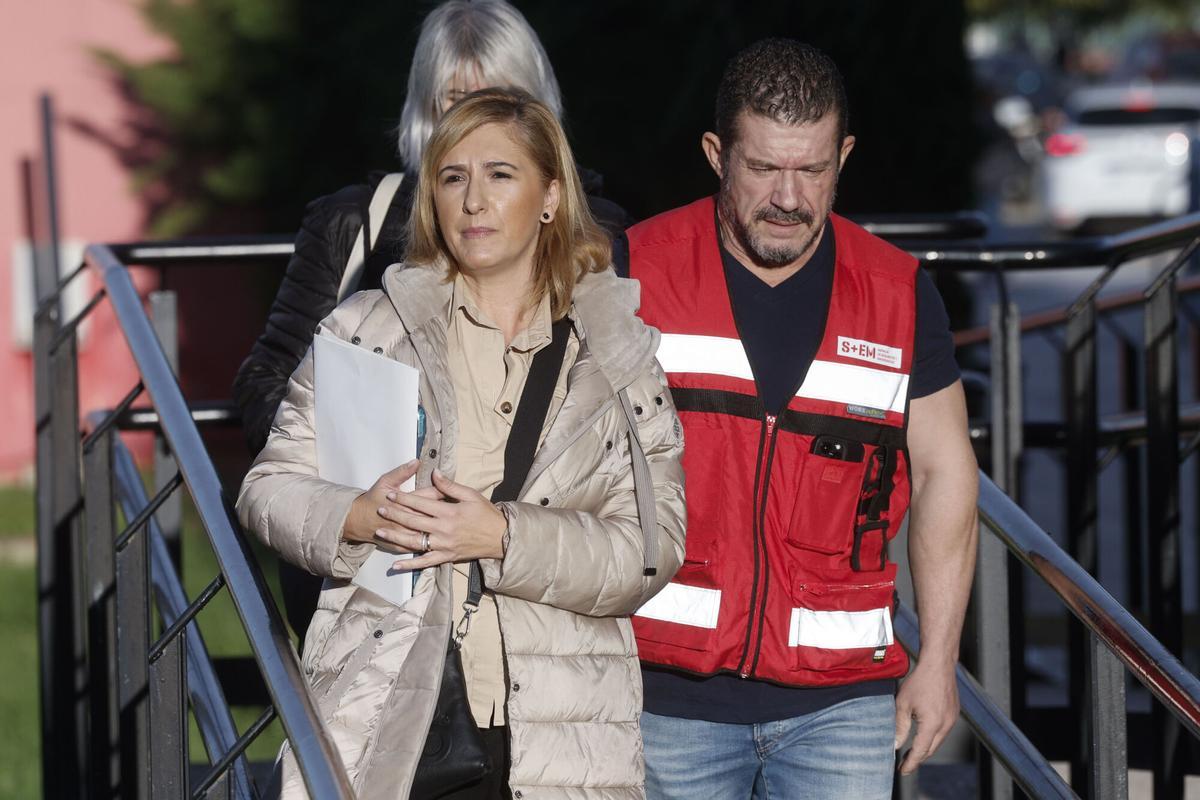 Salomé Pradas y Emilio Argüeso, en una imagen de archivo llegando al Cecopi, el órgano que gestionó la emergencia por la dana en Valencia. EFE/ Kai Försterling