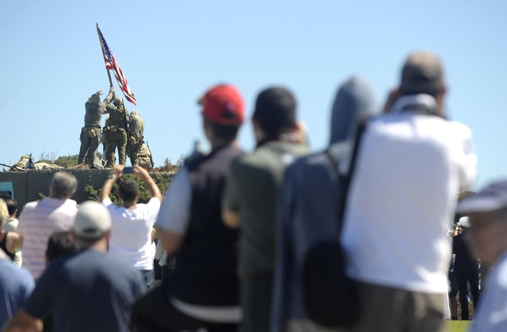 Recreación de la batalla de Iwo Jima