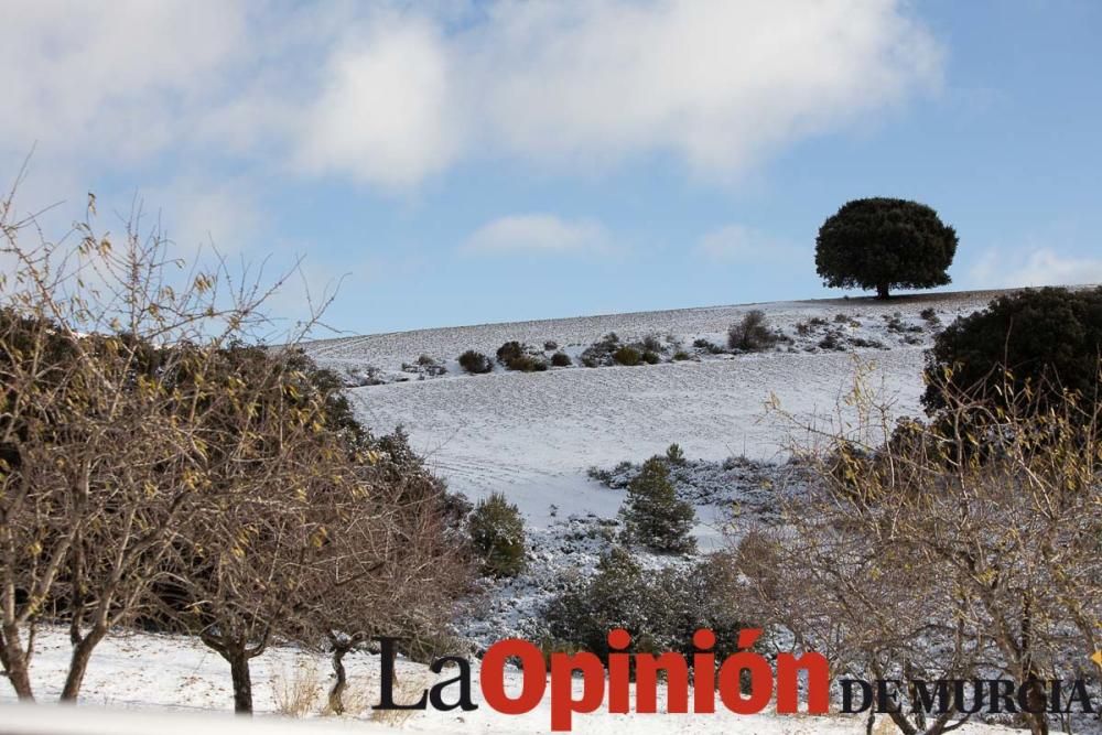 La nieve llega a las pedanías de la comarca del No