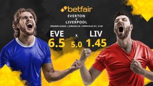 Everton FC vs. Liverpool FC: horario, TV, estadísticas, clasificación y pronósticos