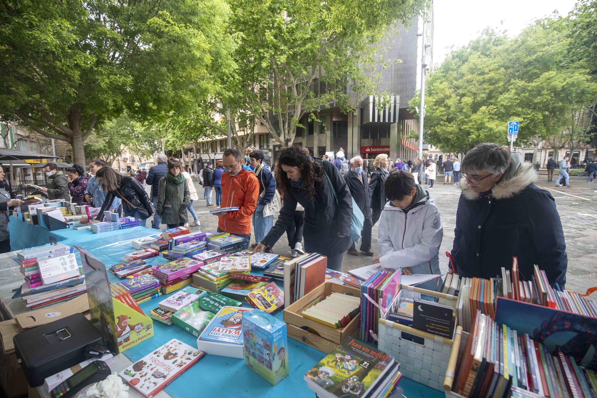 Sant Jordi en Palma revive tras la lluvia