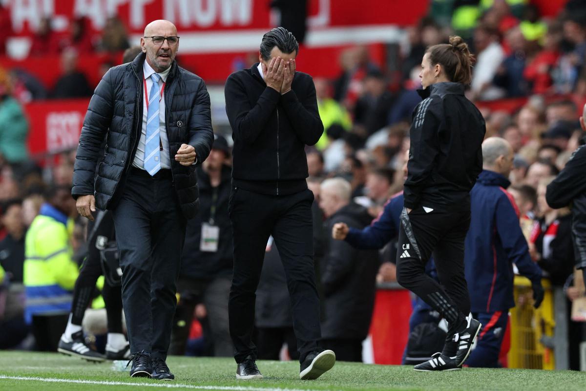 Unai Emery does not hide its disappointment at the end of the Old Trafford party, with the defeat of Aston Villa.