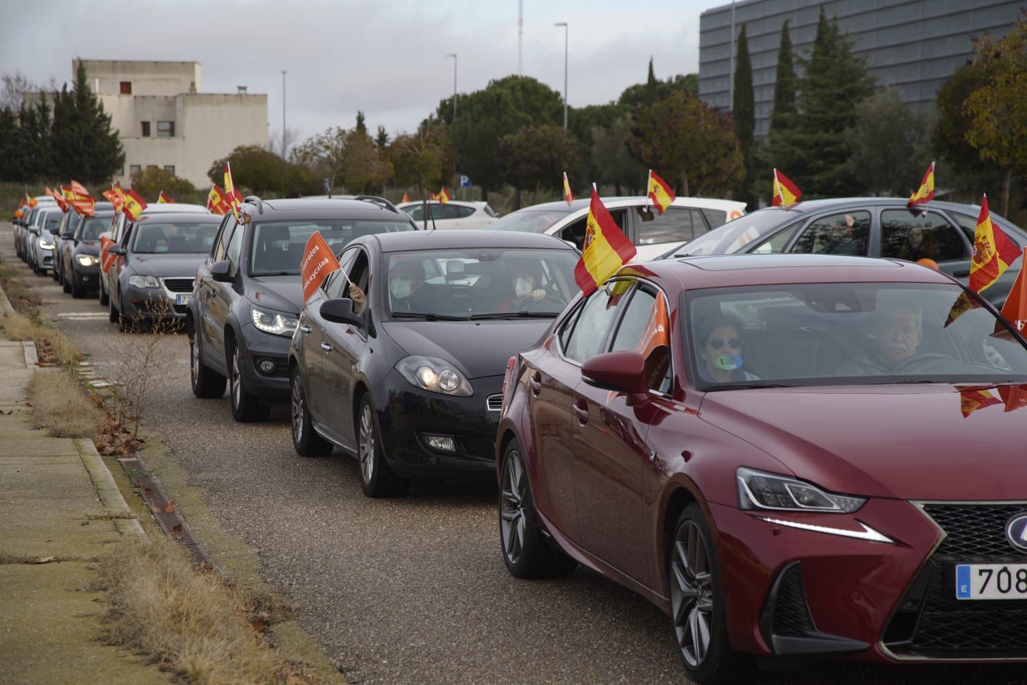 GALERÍA | Así se ha desarrollado en Zamora la manifestación en coche contra la Ley Celaá