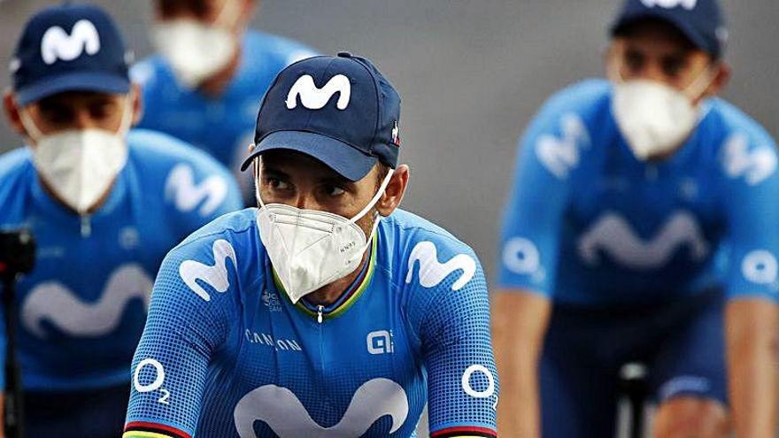 Ciclistas del Movistar Team