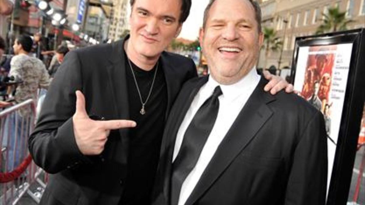 Tarantino y Weinstein, en un estreno, en agosto del 2009.