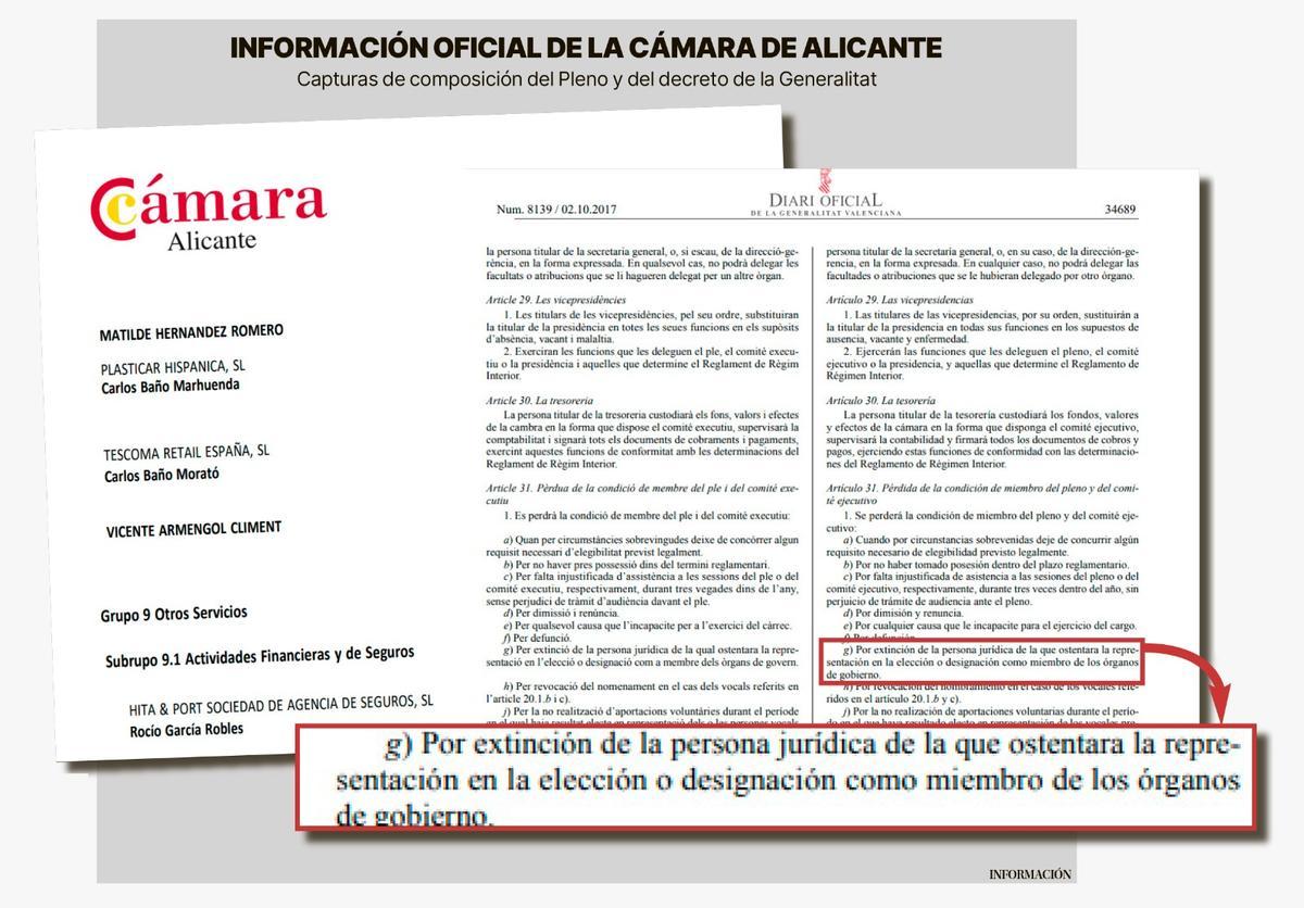 Información pública sobre las causas de baja en la Cámara.