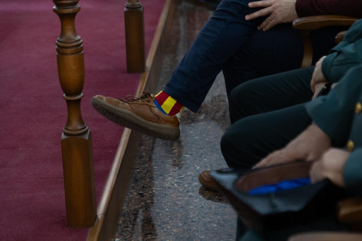 Los calcetines de la Senyera.