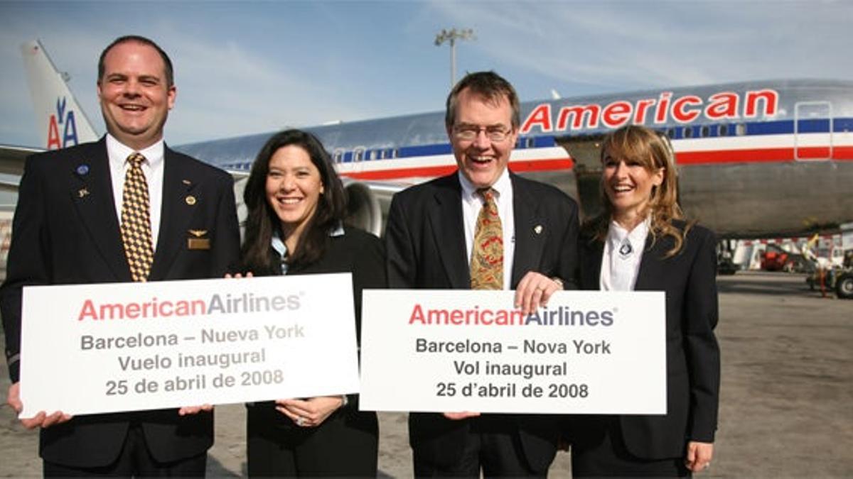 American Airllines abre su ruta sin escalas entre Barcelona y Nueva York
