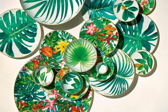 Vajilla 'Passifolia', de Hermès
