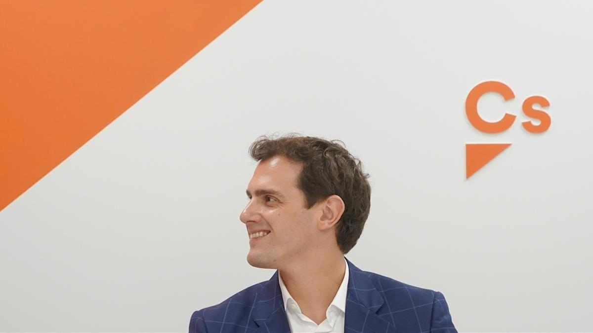 Albert Rivera en una reunión del Comité Permanente de Ciudadanos.