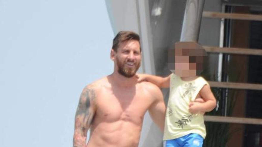Leo Messi en Ibiza tras el Mundial de Rusia