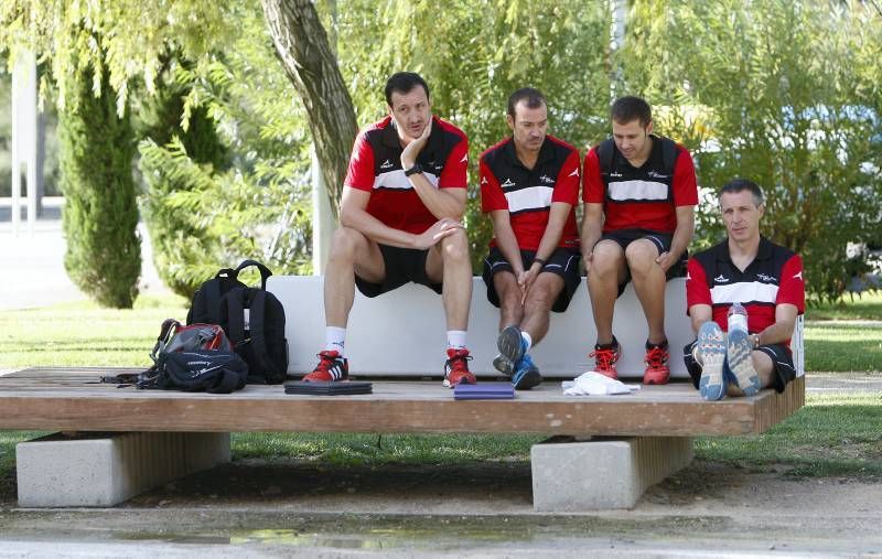 Fotogalería del primer entrenamiento del CAI Zaragoza