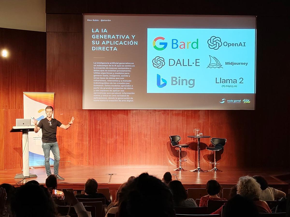 Álex Rubio, durante una de sus conferencias.