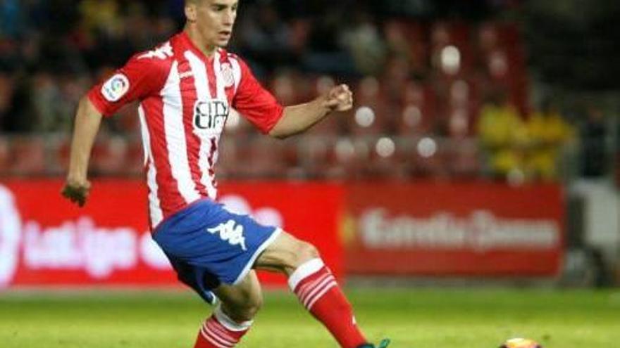 Pere Pons, en el partit contra el Tenerife a Montilivi.