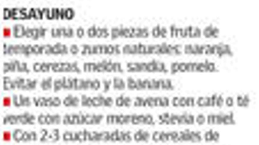 Menú del Valencia sin &quot;cubatas ni chuches&quot;