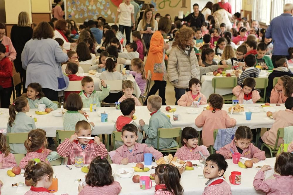 Desayuno saludable en el Colegio Nicanor Piñole