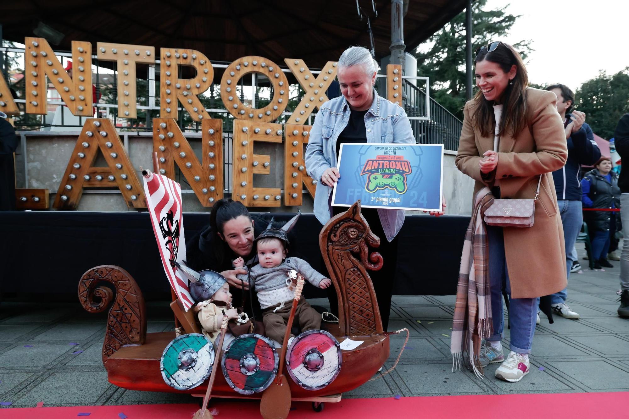 "Queen", los "Angry páxaros" o "Llanera Bros", estrellas carnavaleras en Posada