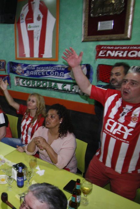 L'afició viu el partit a Girona