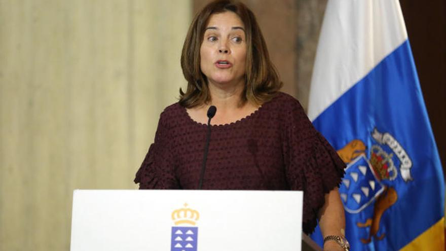 La consejera de Sanidad del Gobierno de Canarias, María Teresa Cruz Oval