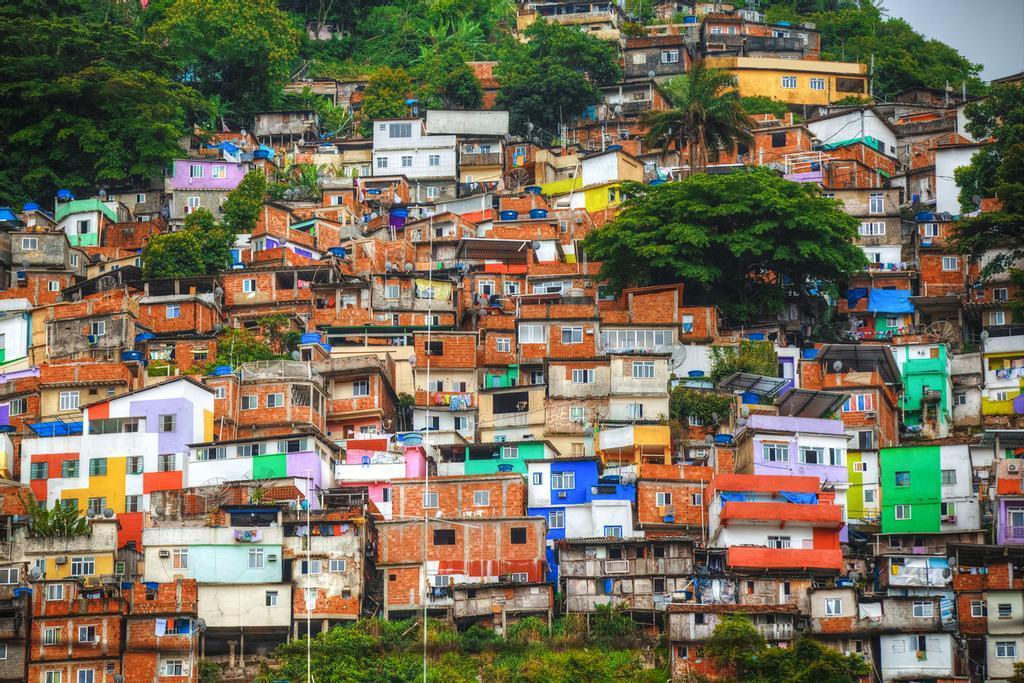 Favelas en río de Janeiro.