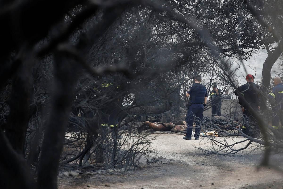 Los incendios que rodean Atenas