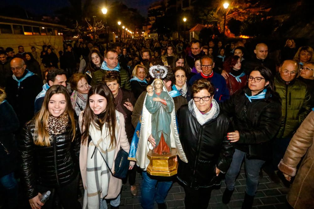 Benidorm celebra la procesión de El Alba de la Virgen del Sufragio