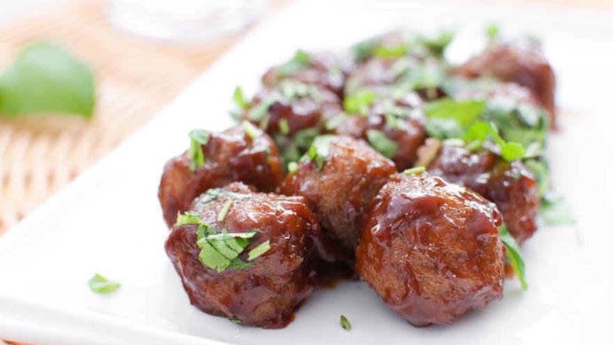 Albóndigas con espinacas, un plato sano