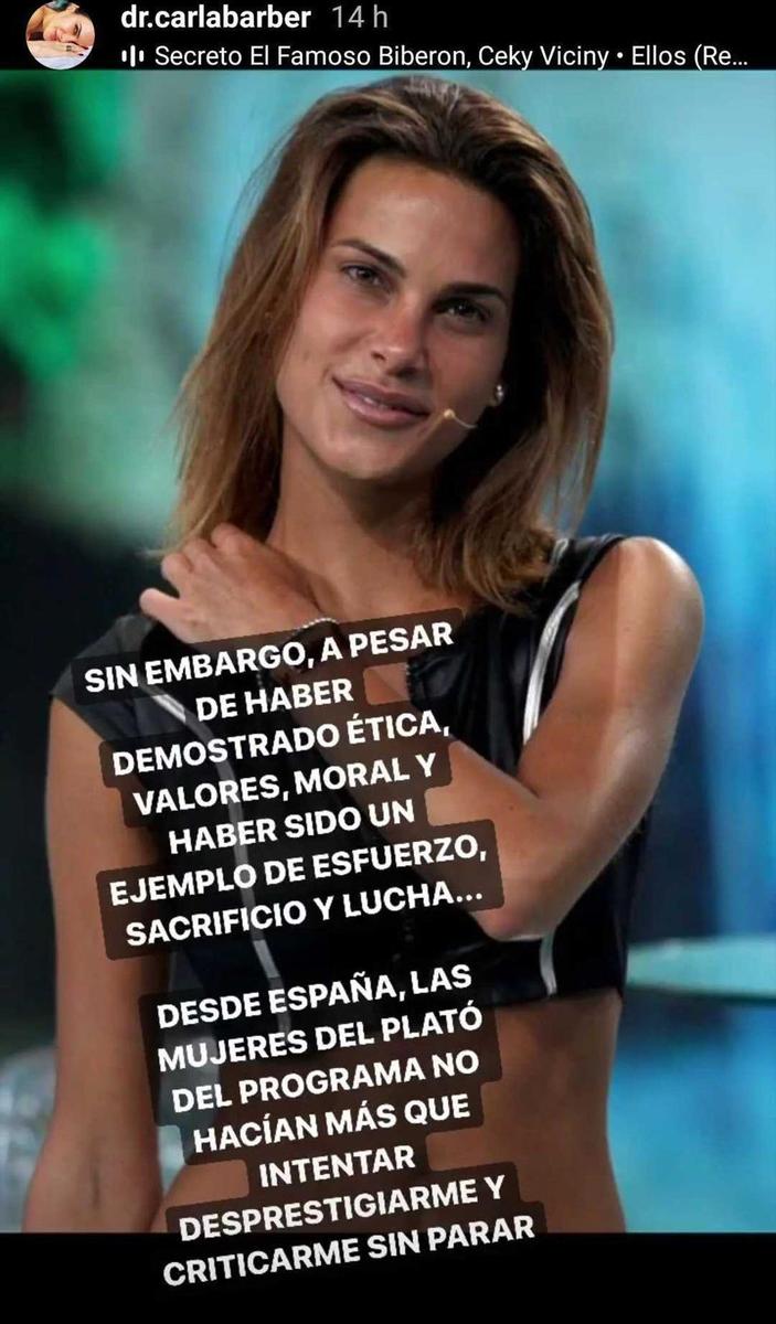 Carla Barber, sobre su paso por 'Supervivientes'