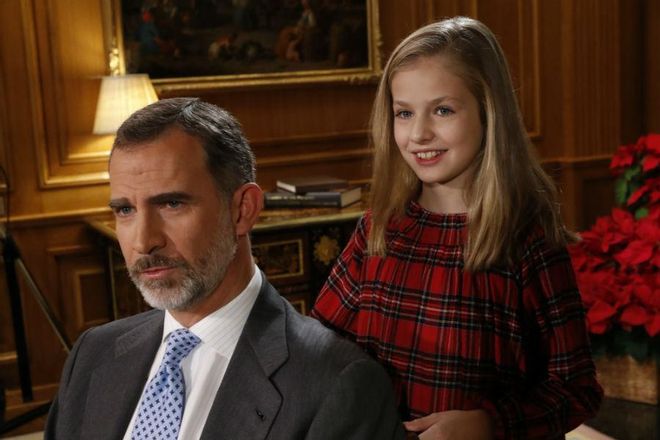 El Rey Felipe junto a su sucesora, la Princesa Leonor