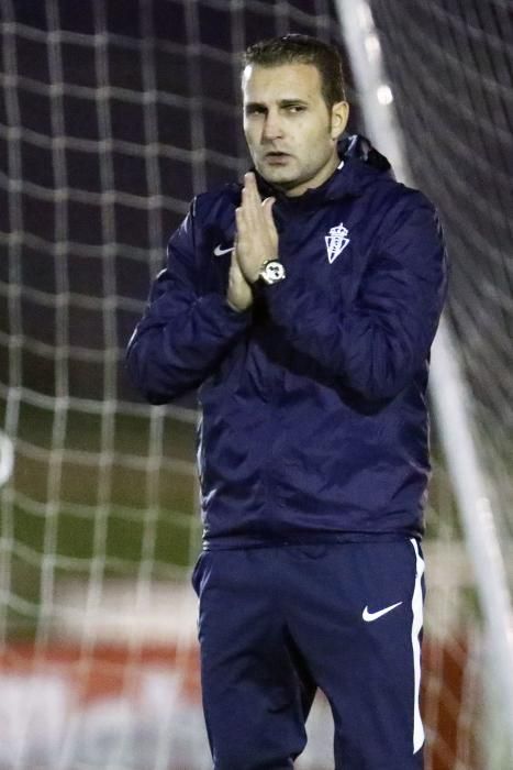 Primer entrenamiento de Baraja con el Sporting