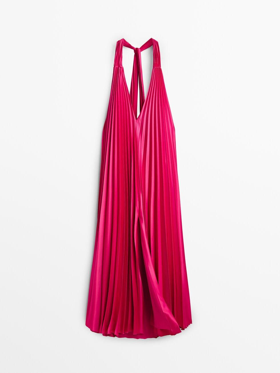 Vestido halter Massimo Dutti Studio