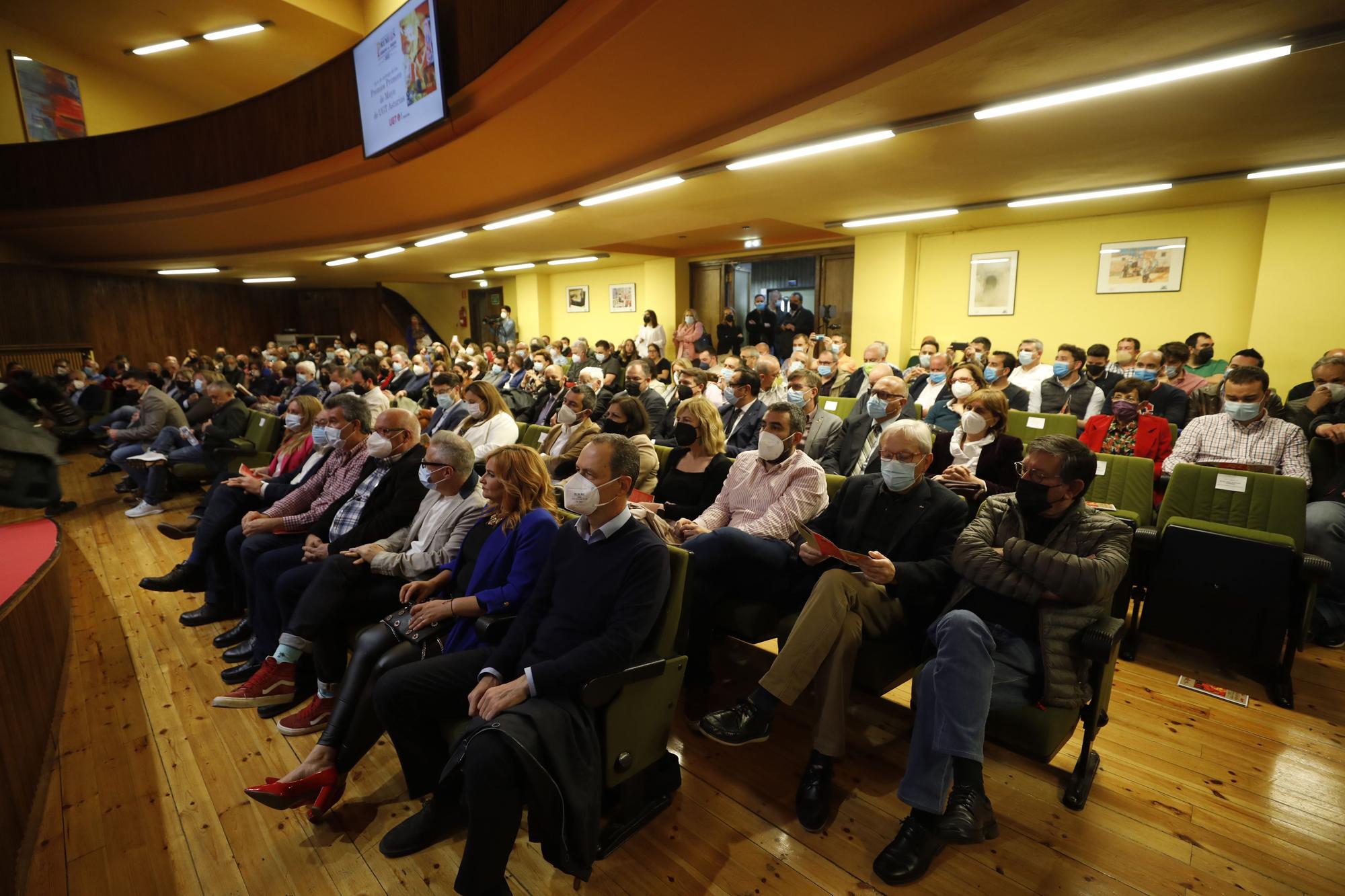 EN IMÁGENES: UGT Asturias entrega de sus premios del Primero de Mayo