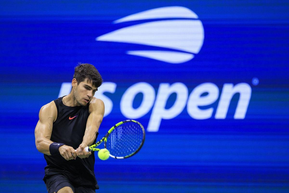 Carlos Alcaraz, en el US Open.