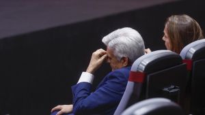 Pedro Rocha, este lunes, durante la presentación de Montse Tomé como nueva seleccionadora.